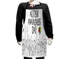 Symbolic Drawing of Children Kids Apron