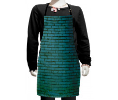 Brick Wall Like Pattern Kids Apron