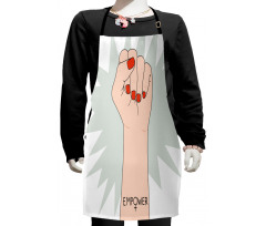 Ladies Fist up Powerful Kids Apron