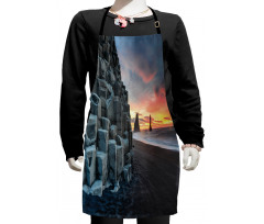 Rocky Reynisdrangar Sunrise Kids Apron