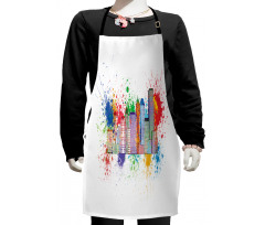 Colorful Splatters Kids Apron