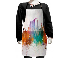 Watercolor Splatter Kids Apron