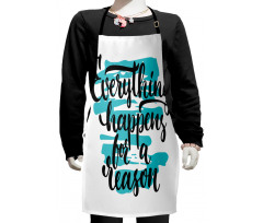 Bold Typography Wise Saying Kids Apron