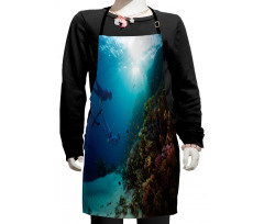 Exploration Coral Reef Wall Kids Apron