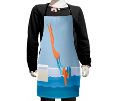 Sports Pool Female Diving Kids Apron