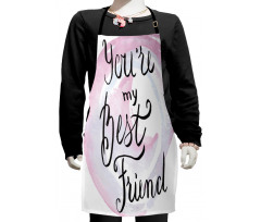 Text on Pastel Blobs Kids Apron