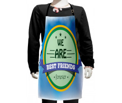 Round Motif Friendship Kids Apron