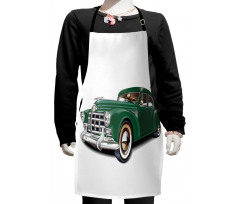 Nostalgic Vintage Car Kids Apron