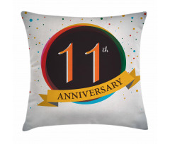 11 Year Retro Style Pillow Cover