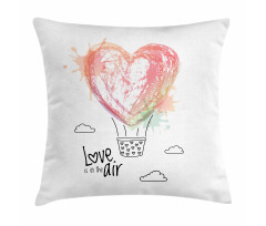 Heart Balloon Love Phrase Pillow Cover