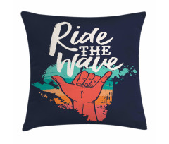 Ride the Wave and Gesture Pillow Cover