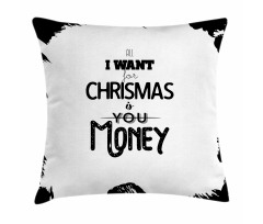 Humorous Words with Christmas Pillow Cover