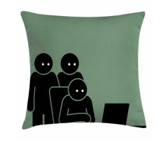 Office Fun Working Pillow Cover