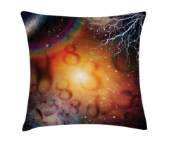 Universe and Electricity Pillow Cover