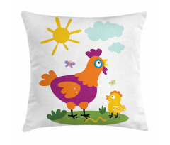 Chicken Baby Cartoon Pillow Cover