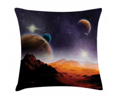 Solar Sky Orbit Comet Pillow Cover