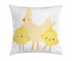 Happy Animals Doodle Pillow Cover