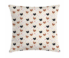 Domestic Birds Pillow Cover