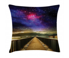 Galaxy Cosmos Bridge Pillow Cover