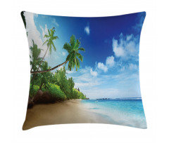 Beach Sunset and Waves Pillow Cover