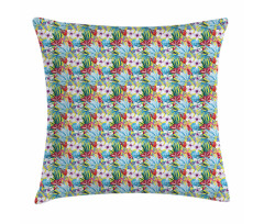 Tropic Flowers Pillow Cover