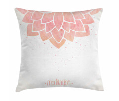 Meditation Lotus Flower Pillow Cover