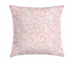 Floral Hexagon Lace Grids Pillow Cover