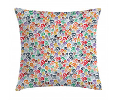 Halloween Theme Skull Pillow Cover