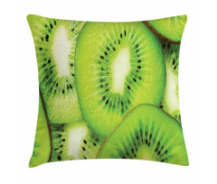 Macro Exotic Fruits Slices Pillow Cover