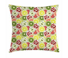 Modern Organic Food Rounds Pillow Cover