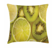 Close up Exotic Fruit and Lime Pillow Cover