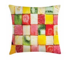 Square Slices of Fresh Food Pillow Cover