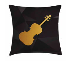 Instrument Silhouette Pillow Cover