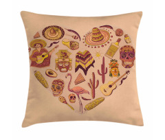 Latin American Folkloric Pillow Cover