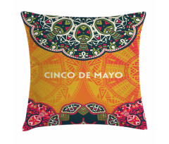 Motifs of Cinco de Mayo Pillow Cover