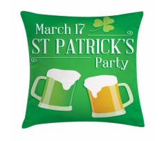 St. Patrick's Day Beers Pillow Cover
