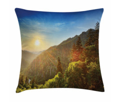 Sunset at Newfound Gap Pillow Cover