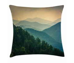 Mountain Ridges Scenery Pillow Cover