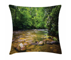 Oconaluftee River Photo Pillow Cover