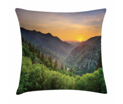 Newfound Gap Sunset Pillow Cover