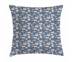 Soft Tones Neat Floral Art Pillow Cover