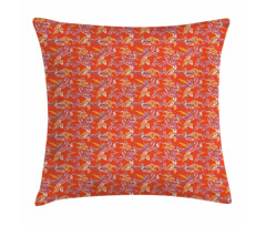 Happy Warm Floral Pattern Pillow Cover