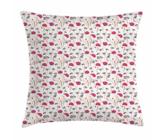 Calm Tones Wildflowers Art Pillow Cover