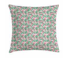 Rosebuds with Cactus Art Pillow Cover