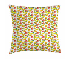 Watercolor Citrus Pomegranate Pillow Cover