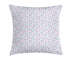 Repeating Pattern of Feather Pillow Cover