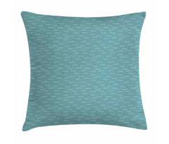 Sea Animals Calm Doodle Art Pillow Cover