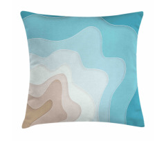 Geode Look Abstract Sea Art Pillow Cover