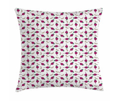 Cartoon Garlic and Beet Pillow Cover