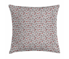 Amanita Fungus Pattern Pillow Cover